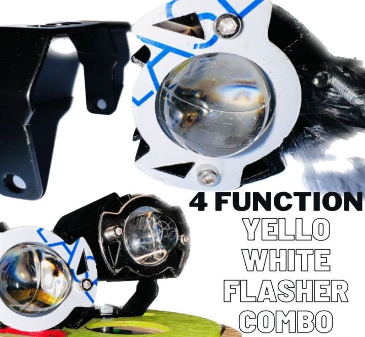 LED External Spot Light/Search Lense Led Light White/ Yellow/combo & flasher