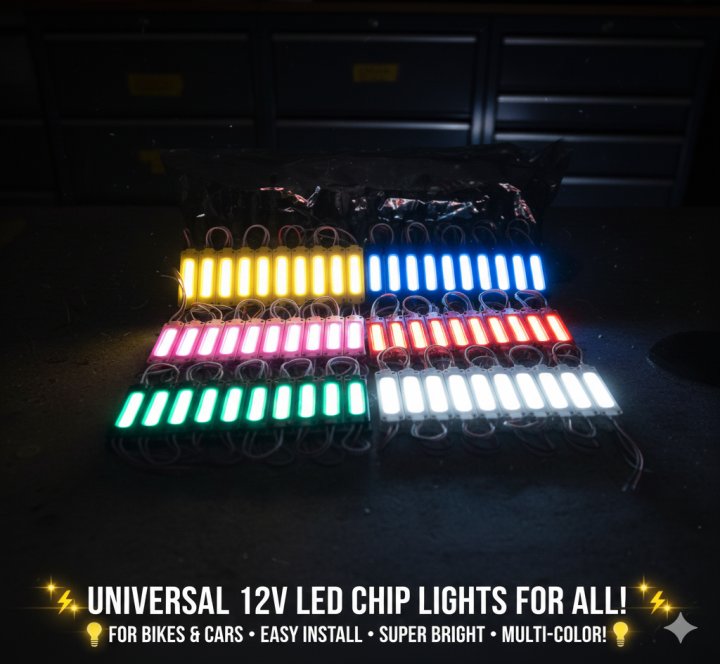 2Pcs High Quality COB 12V Led Module Light Waterproof led module 12V LED Advertising LED Module Light for bikes cars