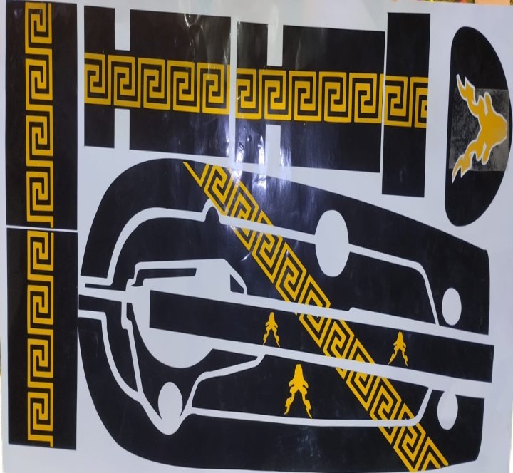 complete 70cc bike chain cover backlight,,front and back shock sticker