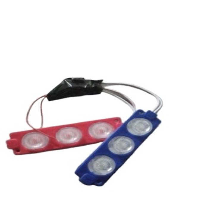 Red and Blue Flasher Light One Set (2pcs) For Car and Motorcycle