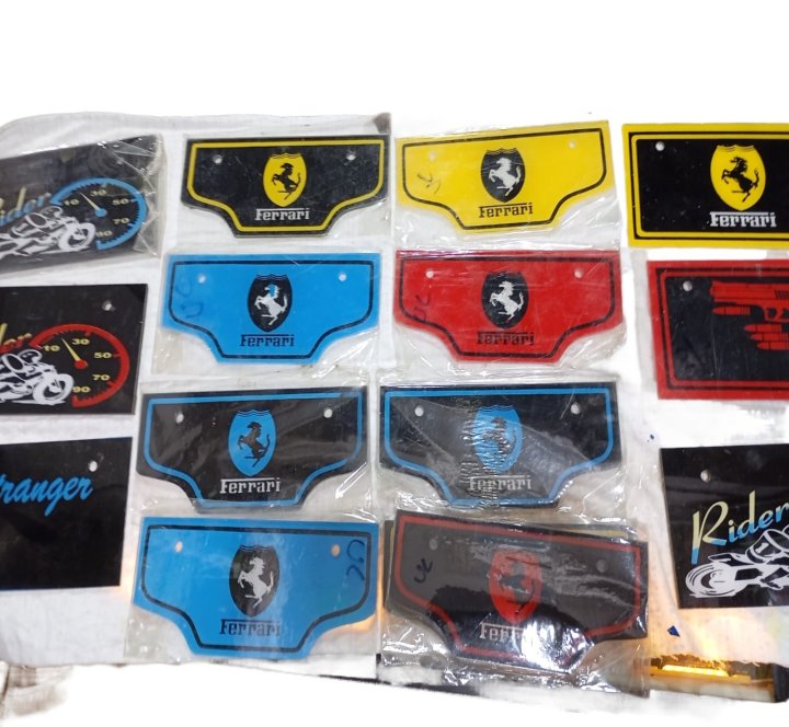 Fancy Number Plate for bike back only