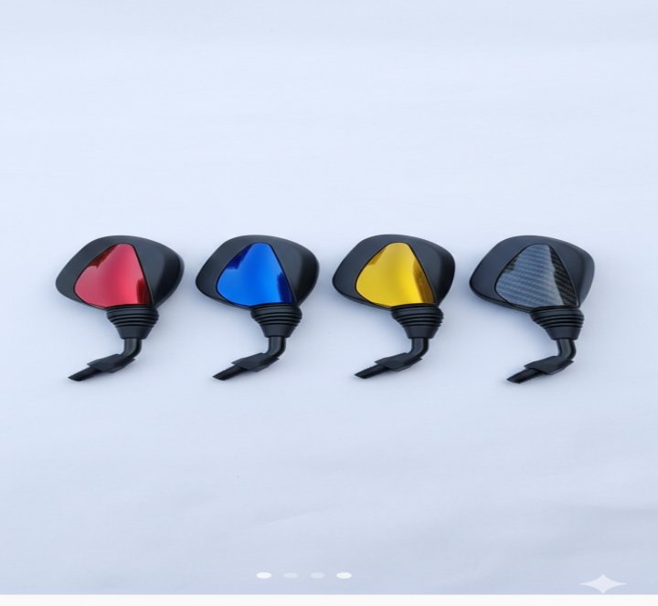 Fancy Side Mirrors For Motorcycle (70 ,125, Pridor, YBR and Suzuki) Bikes