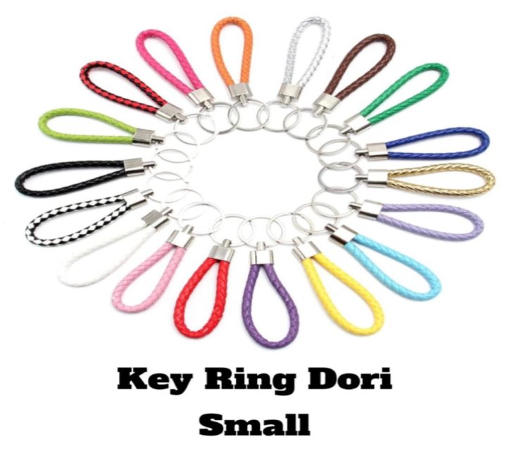 Keychain PU Leather Key Chain Braided Woven Rope Key rings Bag Keyring Car keyrings Men Women Keychains (1pcs)