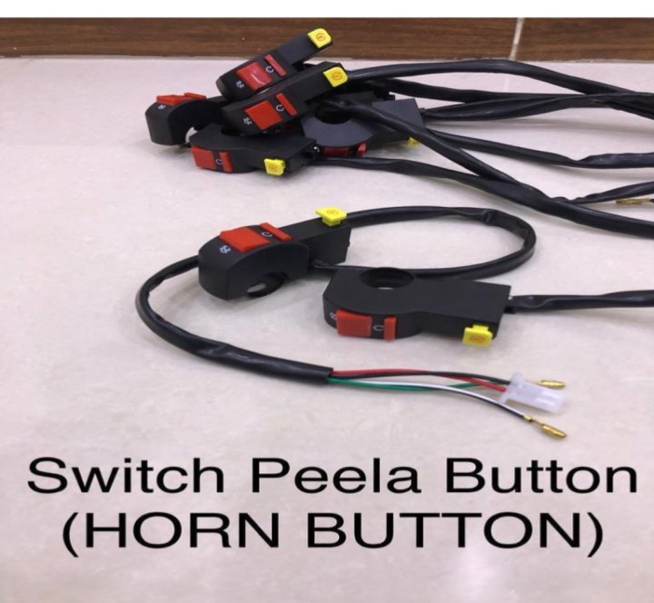 Motorcycle Handlebar Switch Button with Horn Button One Piece - Universal Durable Bike Control