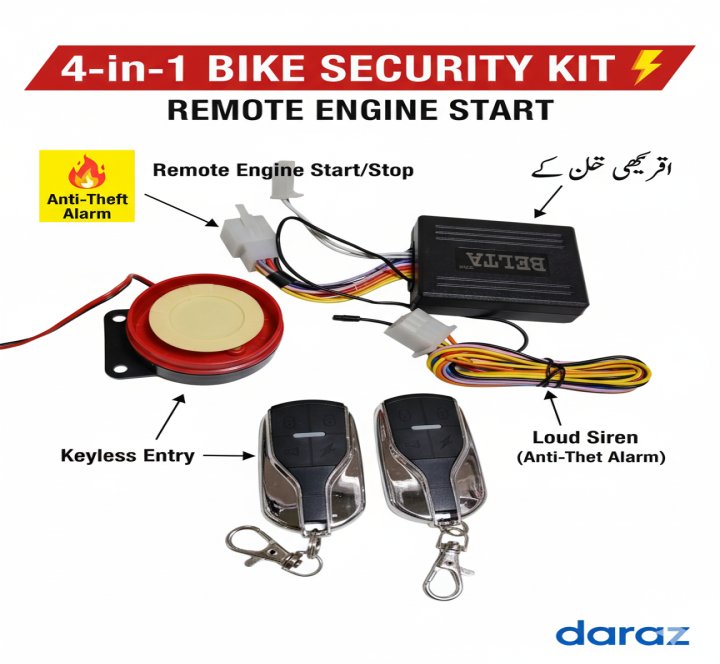 Anti Theft Security Alarm System for Motorcycle 70cc / 125cc alarm system for universal