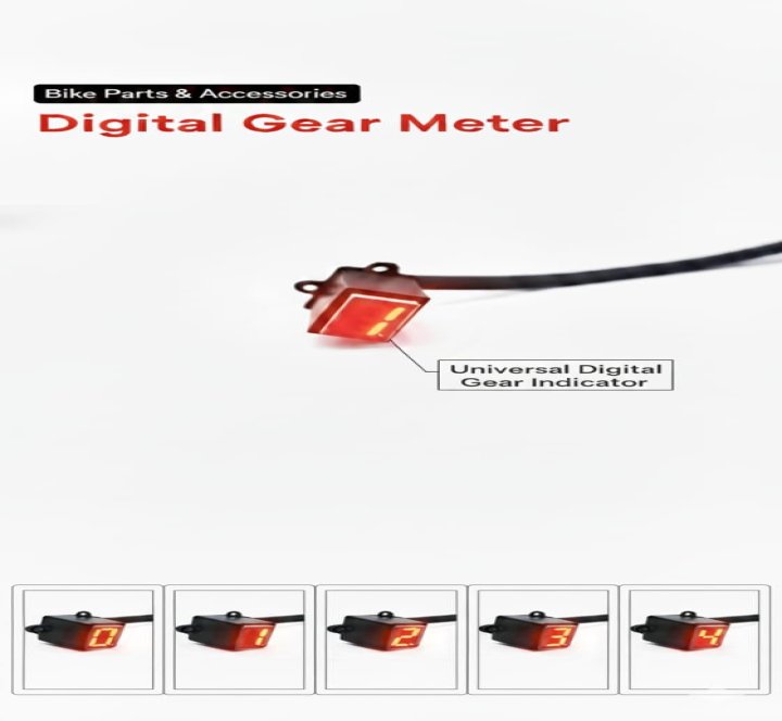Universal Digital Gear Indicator for Motorcycles ? LED Gear Display Meter