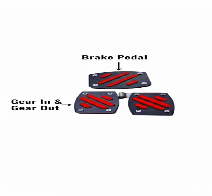 Motorcycle Gear & Brake Pedal Covers for 70/125 ? Non-Slip Sporty Foot Pedal Set