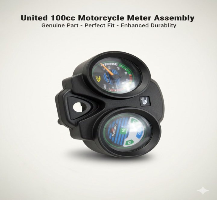 United 100cc Motorcycle Meter Assembly / Speedometer Unit ? Genuine Quality, Perfect Fit, Durable Design