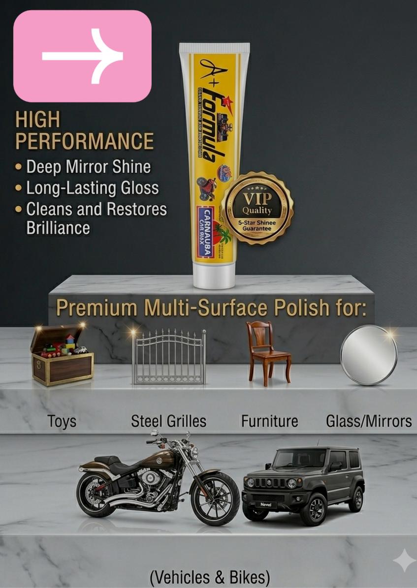 HISCO Quick Formula Carnauba Wax - Premium Polish for Deep Shine & Brilliance (Bike, Car, Home & Glass