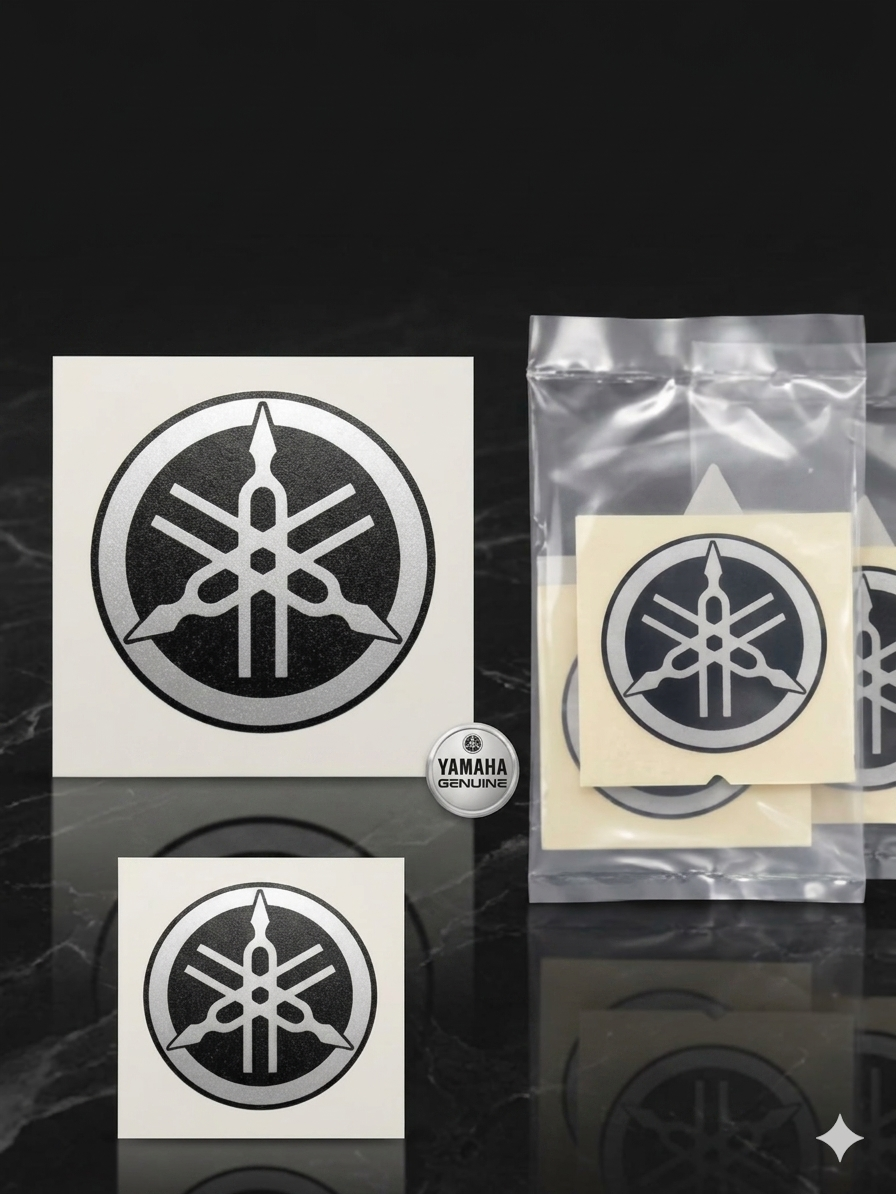 Genuine Yamaha 2TB Fork Emblem - Original O.E.M Quality Metallic Sticker