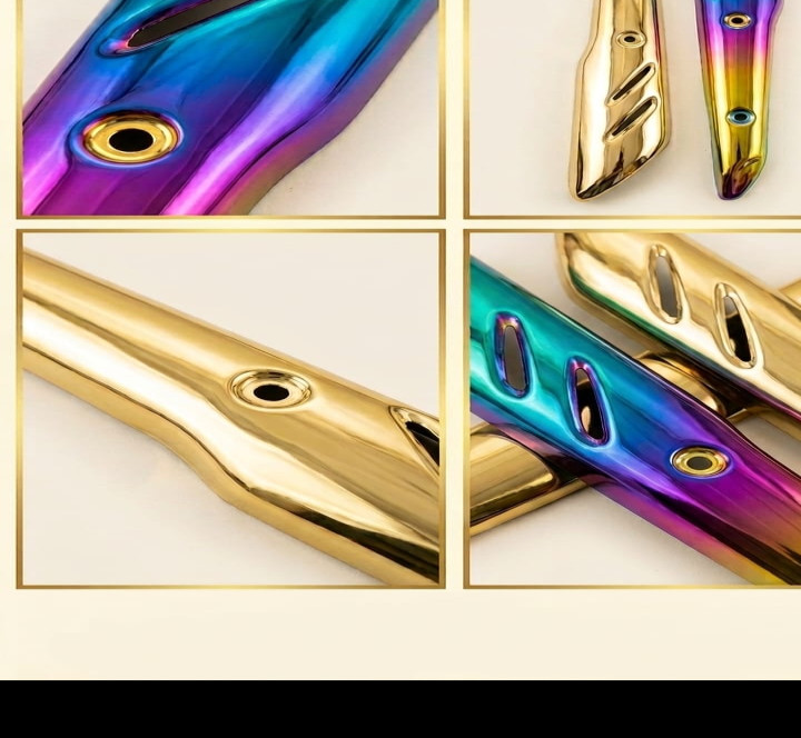 Honda CG 125 Custom Silencer Guard - VIP Choice (Gold or Multi-Color)